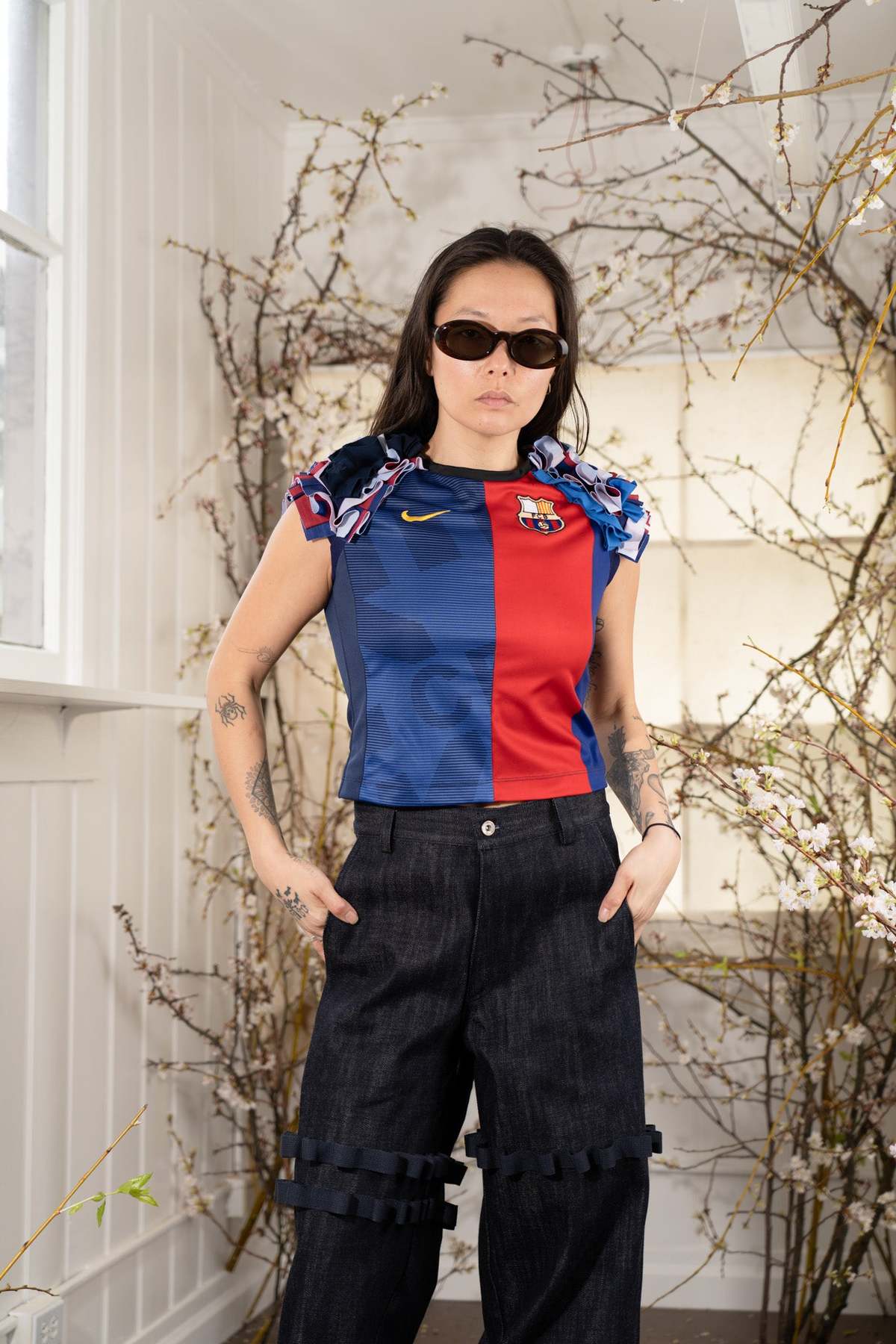 K*様 RENATA BRENHA FUTEBOL FRUFRU TOP Renata Brenha Upcycled Futebol Frufru Top - Multicolor | Garmentory