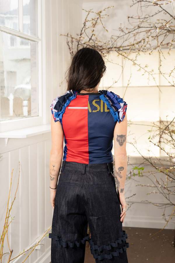 Renata Brenha Upcycled Futebol Frufru Top - Multicolor