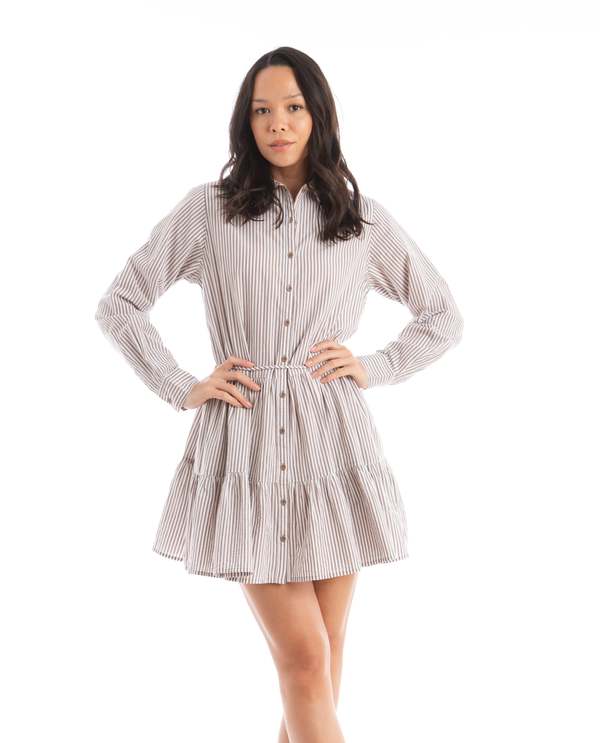apiece apart anna shirt dress Apiece Apart Anna Shirt Dress XS / Blue and White Stripes