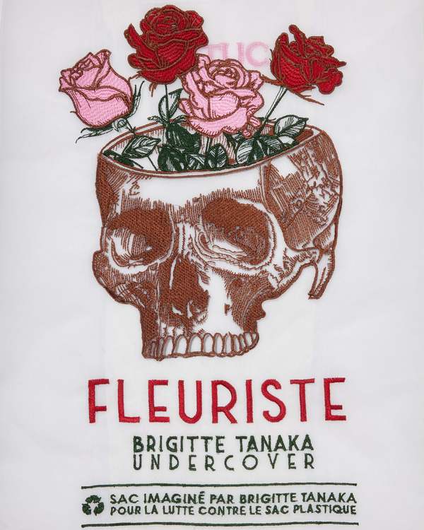 Brigitte Tanaka × UNDERCOVER FLEURISTE Off-White Brigitte Tanaka Edition UC2D1B04 Tote by