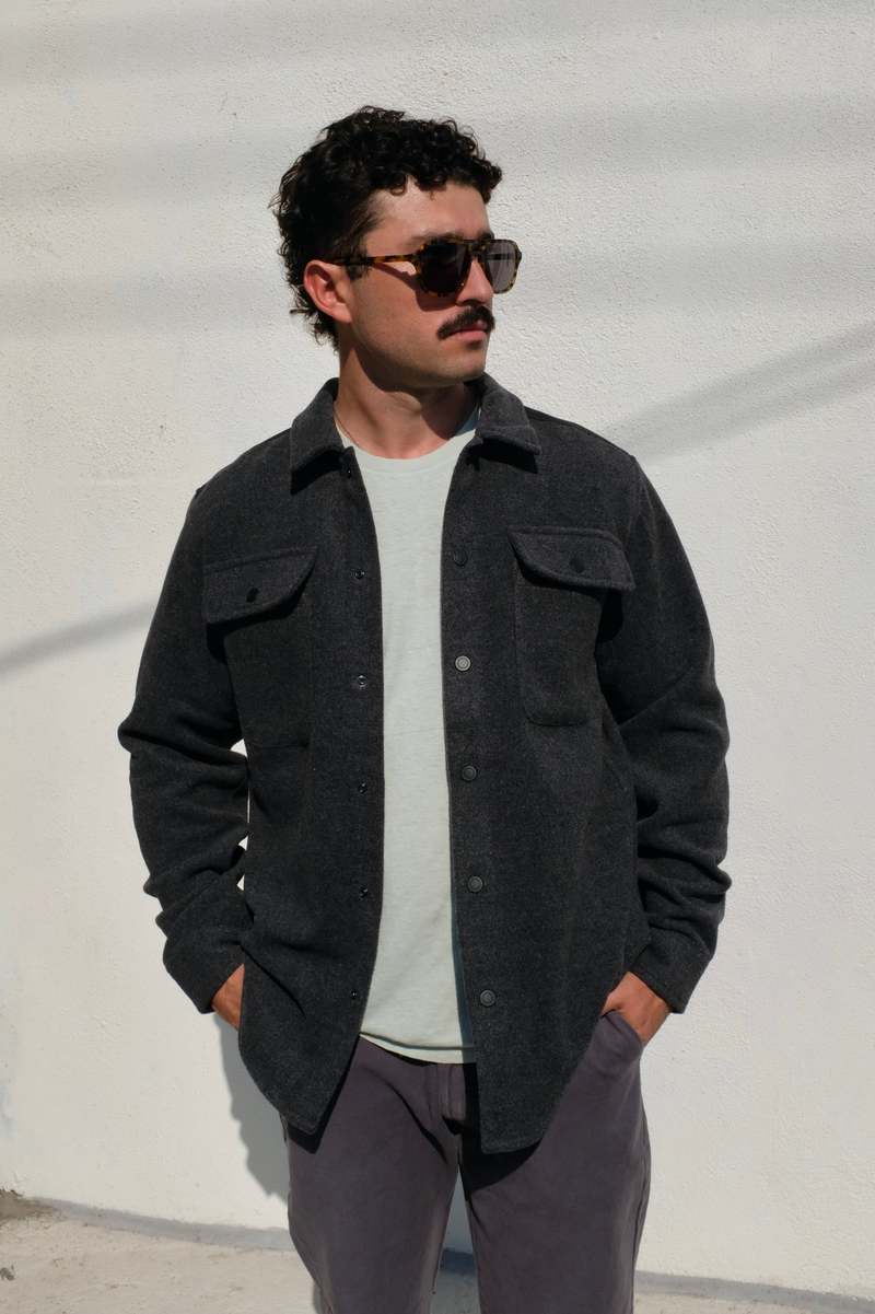 ENNOY FLEECE SET UP (CHARCOAL 延ばせる GRAY) XL