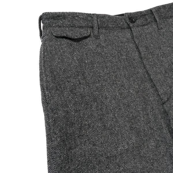 Engineered Garments Poly Wool Herringbone Officer Pant - Grey