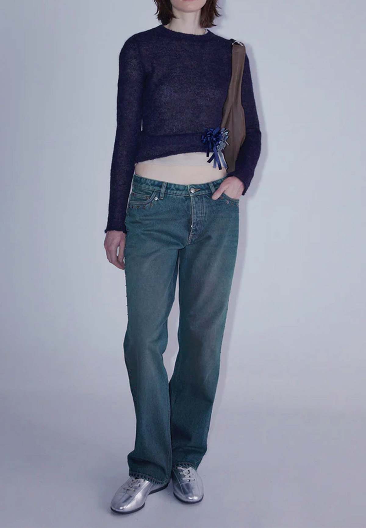 Paloma Wool Alone Knit Sweater - Navy | Garmentory