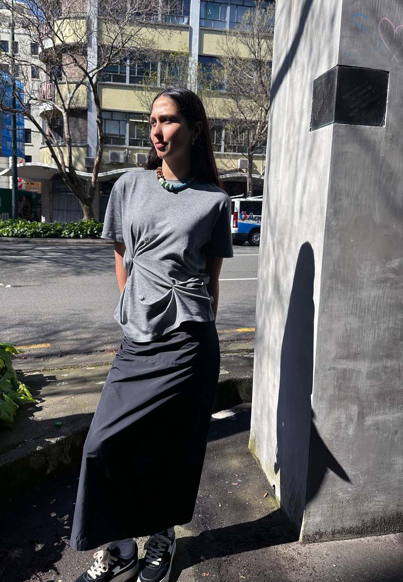 Paloma Woolグレー Tシャツ Paloma Wool: Gray Agust T-shirt | SSENSE