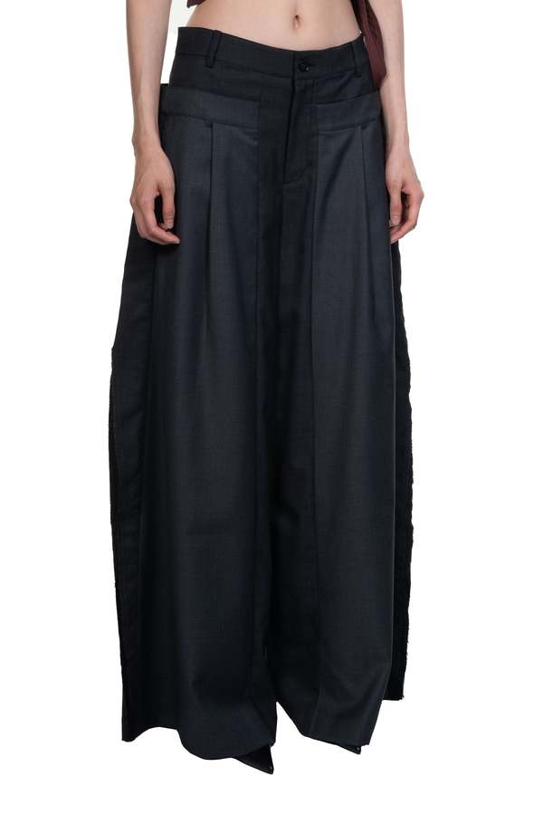 Feng Chen Wang Deconstruction Patchwork Trousers | Garmentory