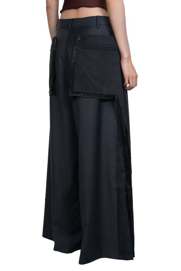 Feng Chen Wang Deconstruction Patchwork Trousers | Garmentory