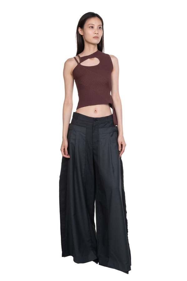 Feng Chen Wang Deconstruction Patchwork Trousers | Garmentory