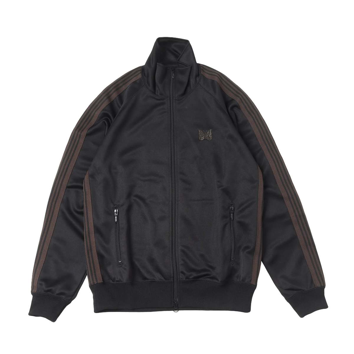 トップス Needles Track Jacket Poly Smooth BROWN Needles Track Jacket Poly Smooth Brown Track Jackets Needles