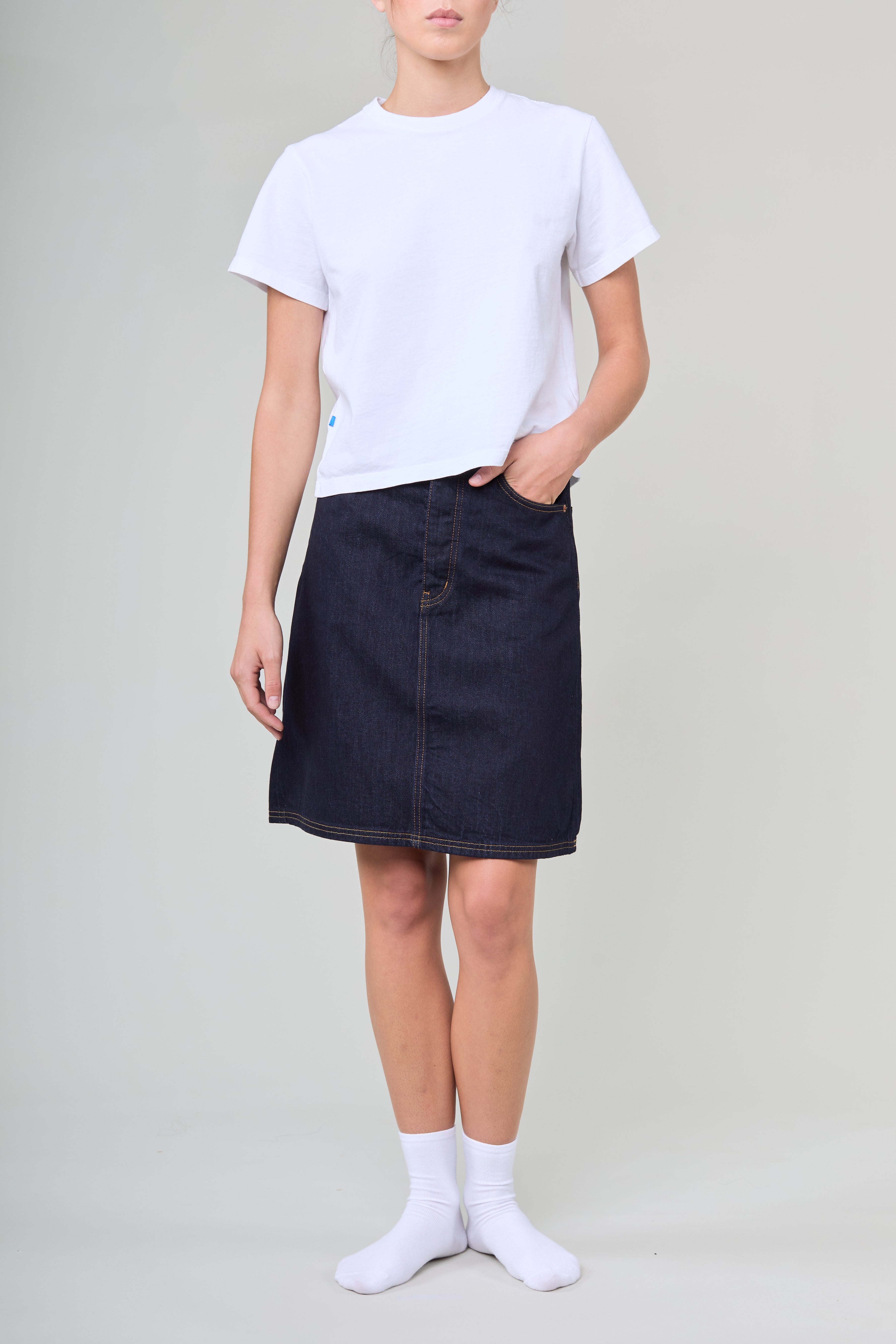 Still Here New York Girl Skirt - Indigo | Garmentory