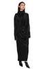YEHUAFAN Draped Dress - Black - Thumbnail 3