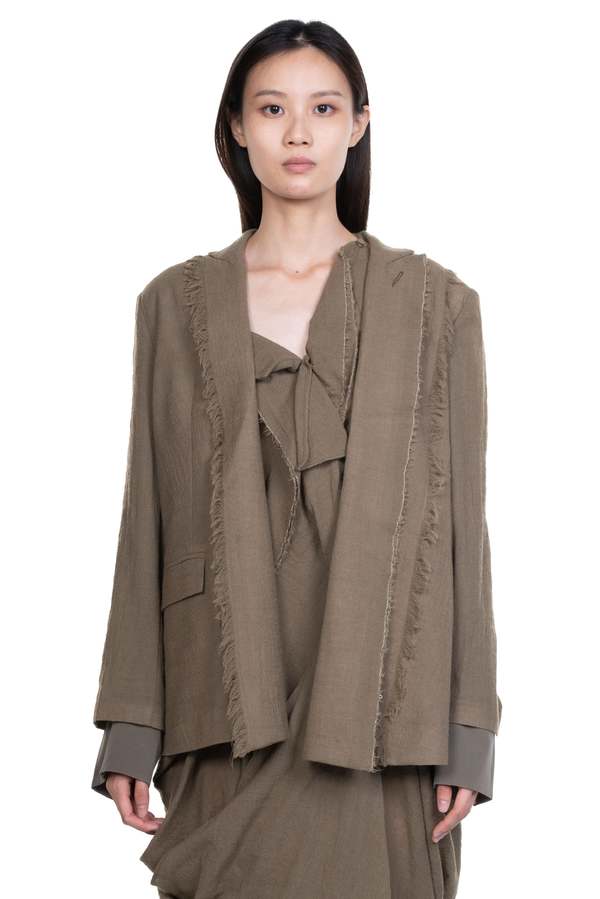 YEHUAFAN Blazer - Mustard