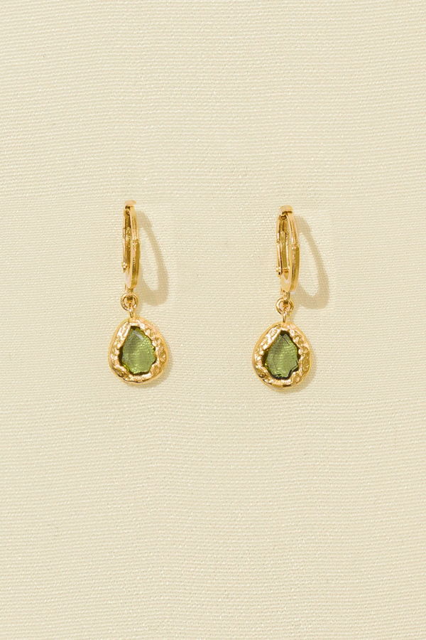 Agapée Lysia Earrings - Dark Green