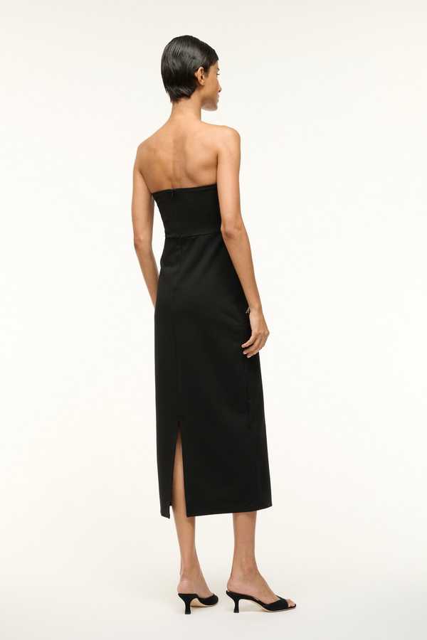 hank silk dress botanical shadows STAUD HANK SILK DRESS BOTANICAL SHADOWS by Staud