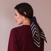 Studio Heijne Silk Scarf - Signature Navy Blue - Thumbnail 2