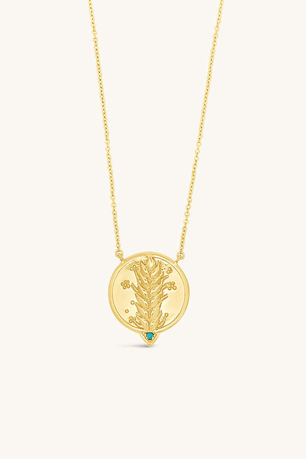 Sierra Winter Jewelry Harvest Necklace - Gold Vermeil/Turquoise
