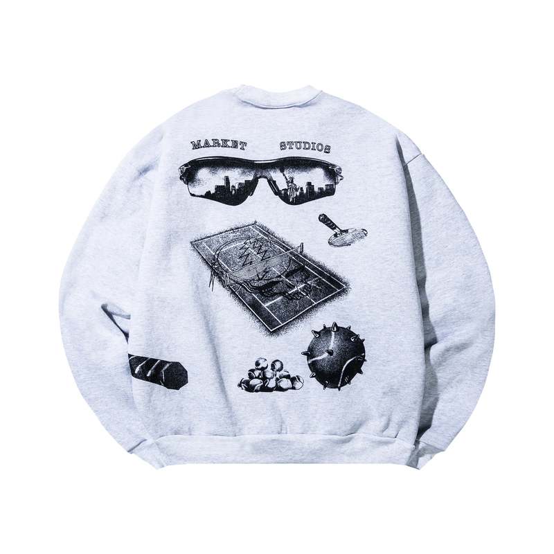 MARKET Grateful Dead Service Crewneck - Ash | Garmentory