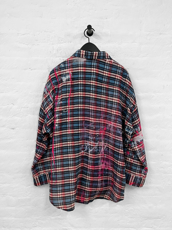 R13 Drop Neck Workshirt - Blue Plaid | Garmentory