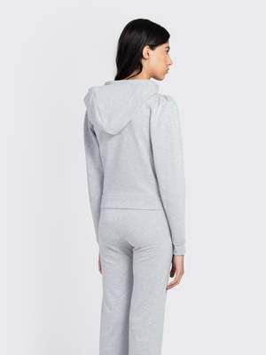 Sandy Liang Sookie Hoodie - Heather Grey | Garmentory