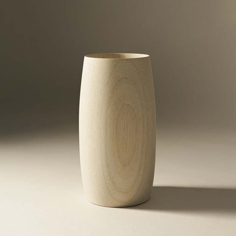 Itza Wood Vase - Thumbnail 4