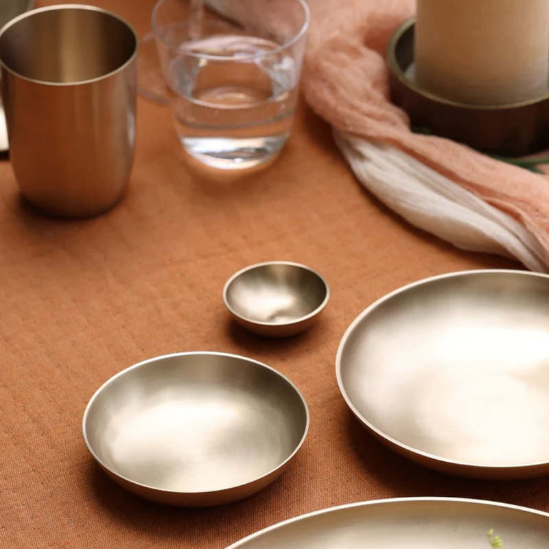 Fleck Bronze Kansa  Set of 4 Dip Bowl 