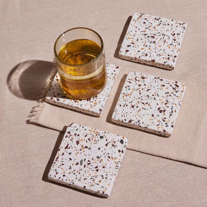 Meso Goods Centro Terrazzo Coasters Meso Goods Centro Terrazzo Coasters