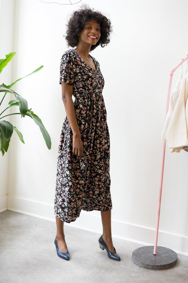 Backtalk PDX Vintage Floral Jumpsuit Womens Pastels Backtalk PDX Vintage Floral Jumpsuit Womens Pastels