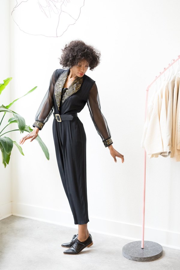 Backtalk PDX Vintage Sequin Jumpsuit Backtalk PDX Vintage Sequin Jumpsuit