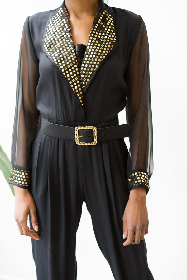 Backtalk PDX Vintage Sequin Jumpsuit Backtalk PDX Vintage Sequin Jumpsuit