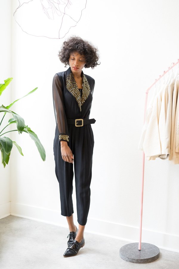 Backtalk PDX Vintage Sequin Jumpsuit Backtalk PDX Vintage Sequin Jumpsuit
