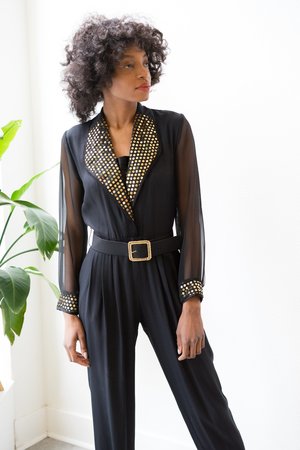 Backtalk PDX Vintage Sequin Jumpsuit Backtalk PDX Vintage Sequin Jumpsuit