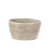 Mbare White Oval Basket - Thumbnail 1