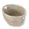 Mbare White Oval Basket - Thumbnail 2