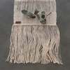 Crafted Home White Thread Table Runner - Thumbnail 4