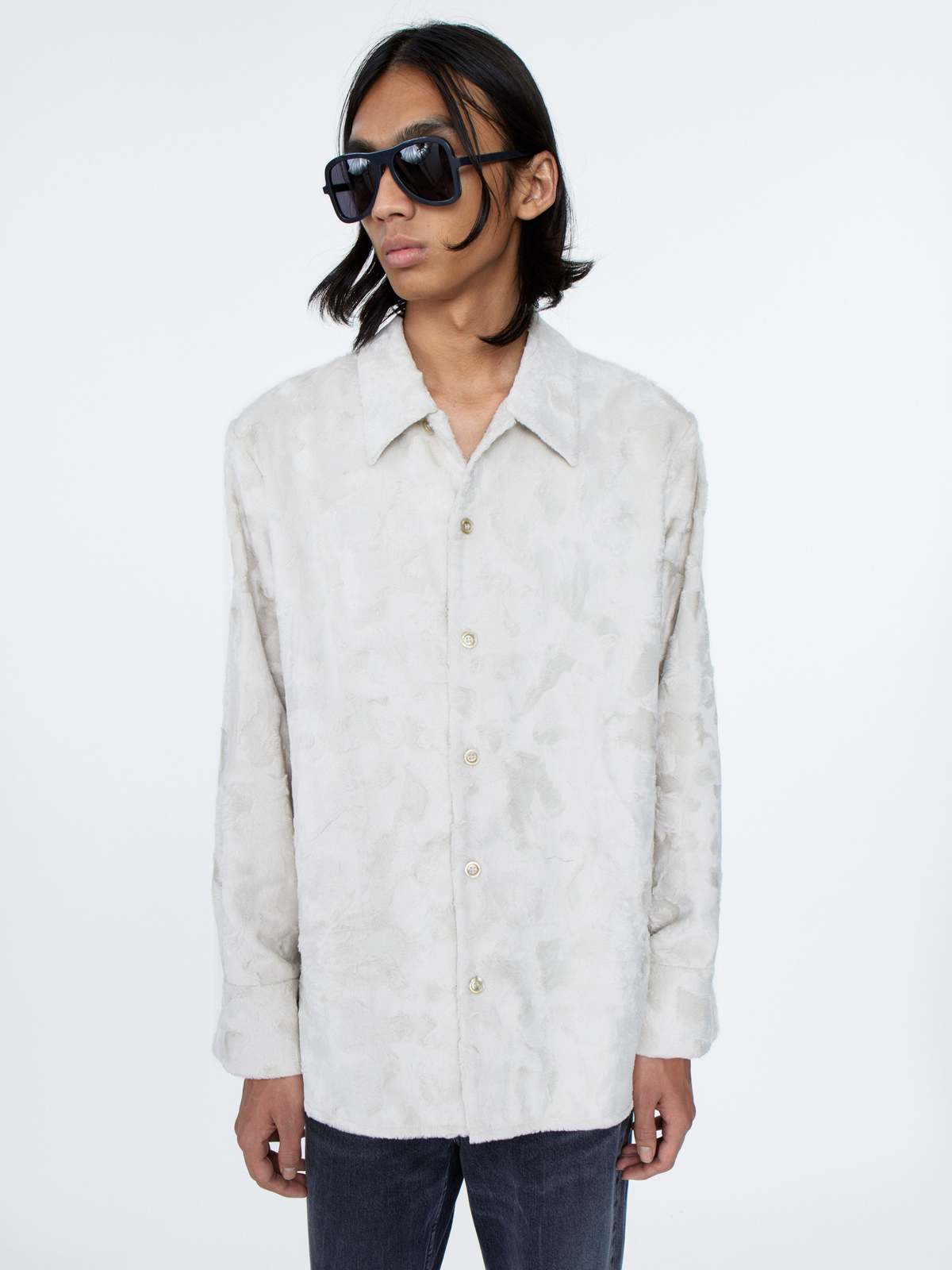 Séfr Gael Overshirt - Icing | Garmentory Séfr Gael Overshirt - Icing | Garmentory