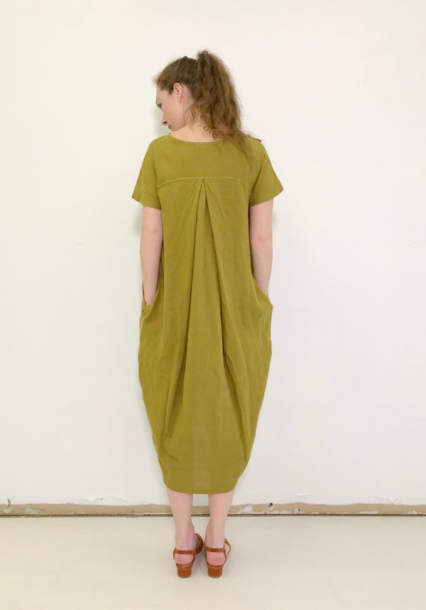 Black Crane Pleated Cocoon Dress Black Crane Pleated Cocoon Dress