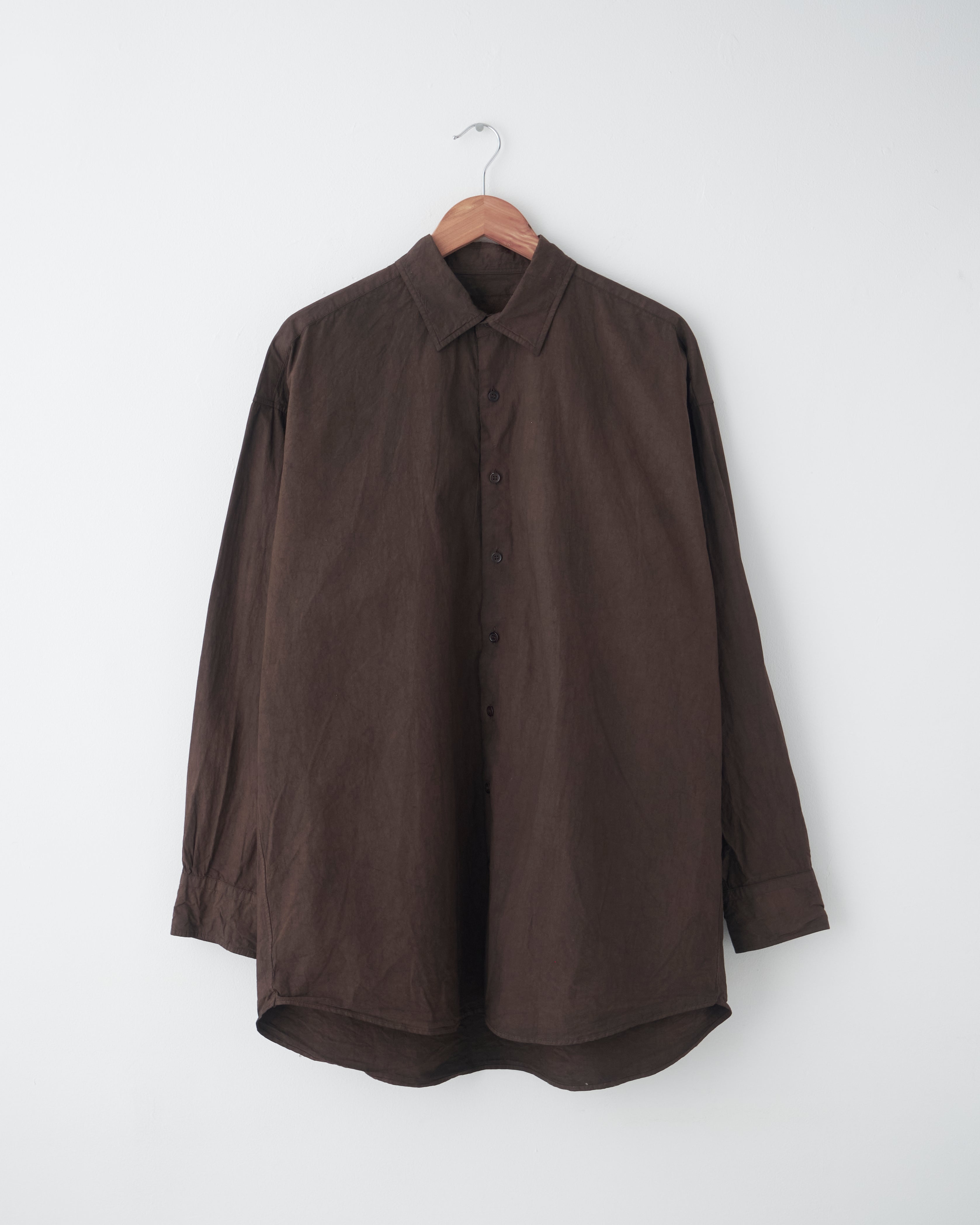 トップス 2024AW YOKO SAKAMOTO BIG DRESS SHIRT Yoko Sakamoto Big Dress Shirt, Indigo Sumi Ink – Glasswing