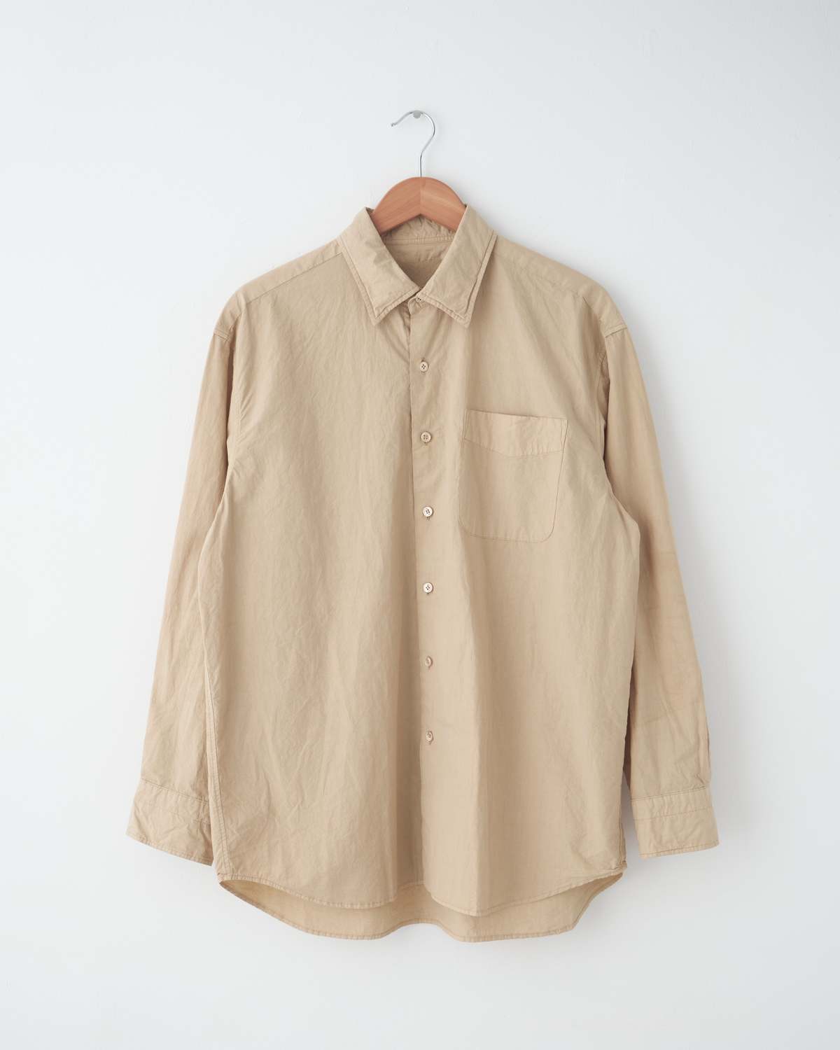 Yoko Sakamoto Regular Collar Shirt - Beige | Garmentory