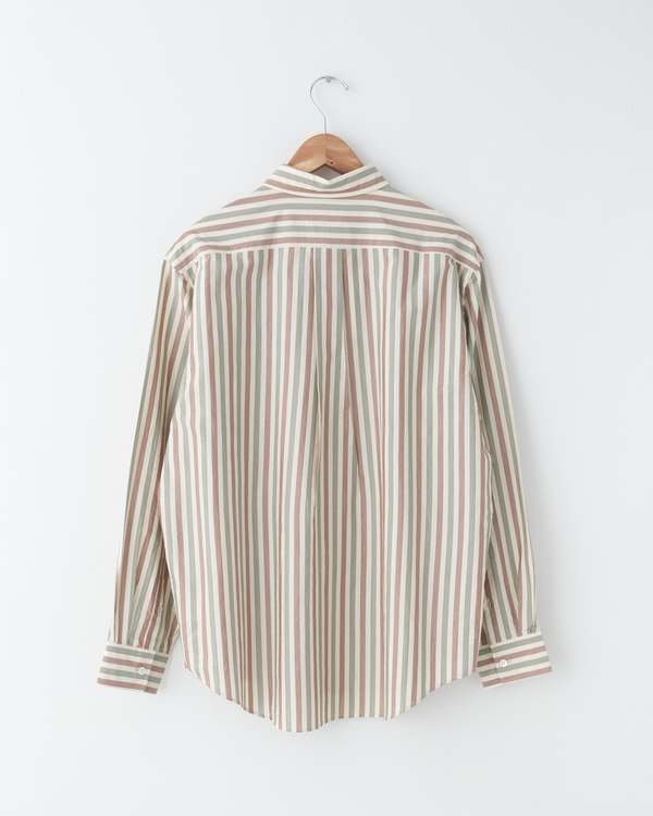 Ernie Palo Striped Silk & Cotton Shirt | Garmentory