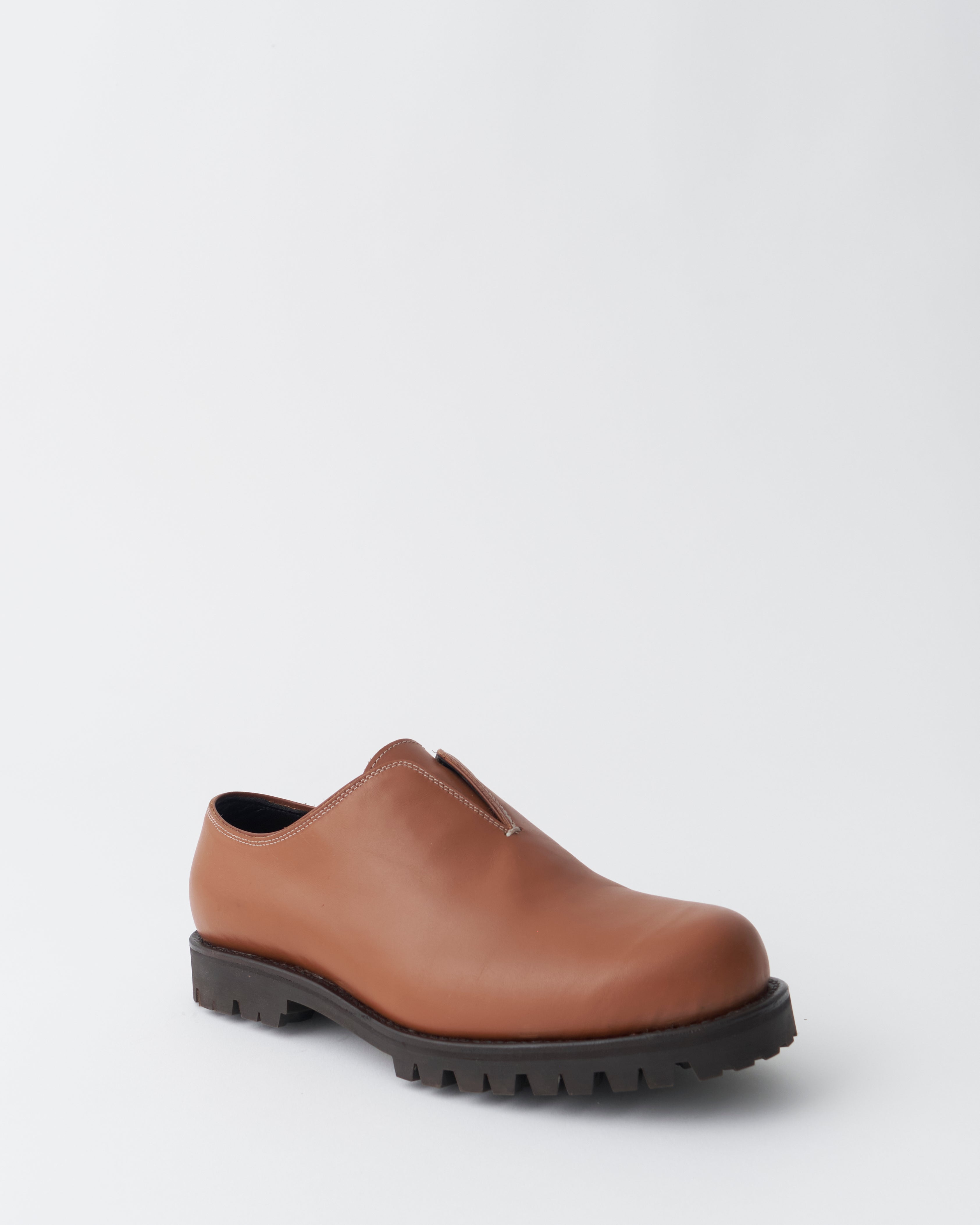 靴 AN IRRATIONAL ELEMENT AW25 leathershoes An Irrational Element Artist Shoe Leather shoes - Caramel | Garmentory