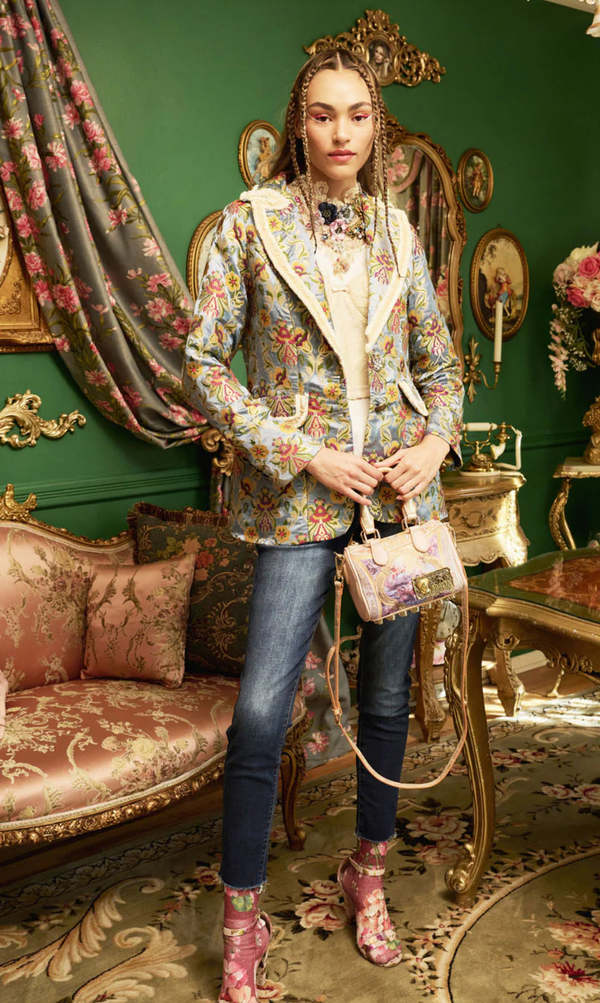 Renaissance Silk Jacquard Blazer by Aratta main image 1