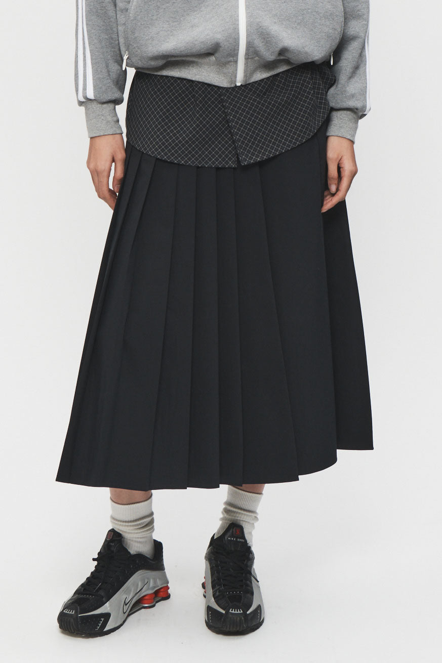 スカート NEW.POLY.PLEAT/WRAP.PLEAT.SKIRT Theory NEW.POLY.PLEAT/WRAP.PLEAT.SKIRT Theory