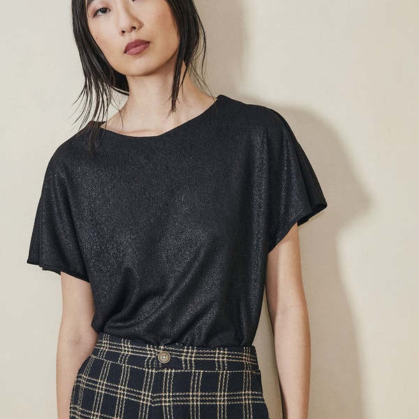 Dagg & Stacey Juno Tee - Black Shimmer