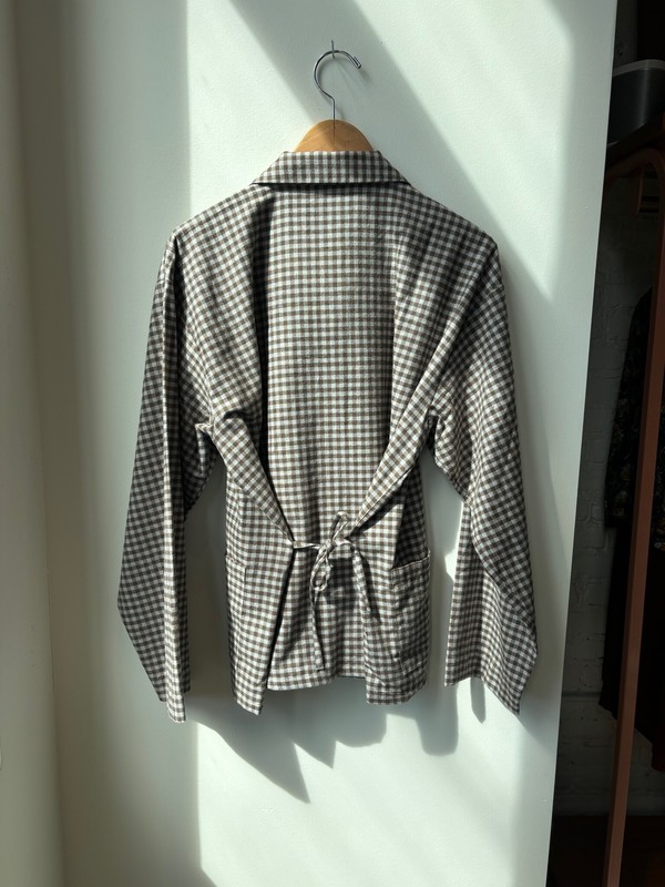 Baserange Limber Shirt - Brown/Grey Check | Garmentory
