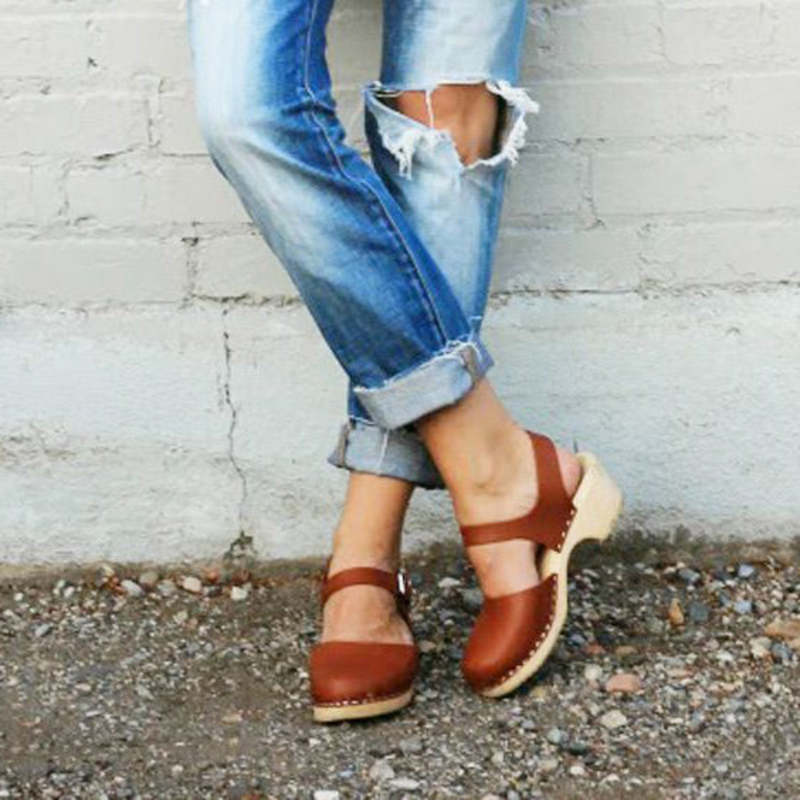 Lotta from Stockholm Low Wood Clog Tan