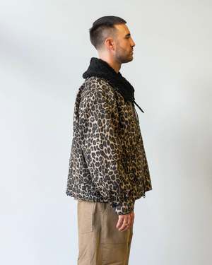 Engineered Garments B3 Nyco Jacket - Brown/Leopard Print | Garmentory