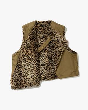 Engineered Garments Nyco Twill Over Vest - Khaki | Garmentory