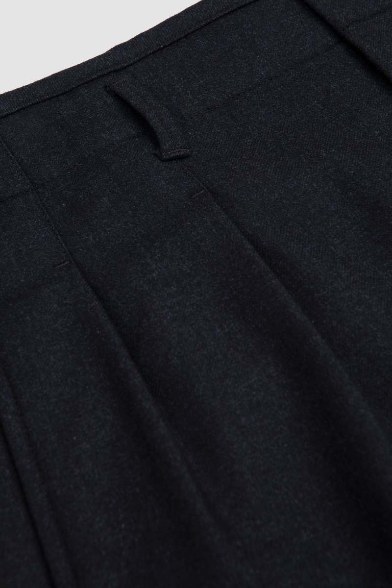 Lemaire Pleated Pants - Anthracite Grey