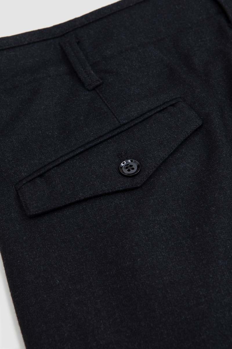 Lemaire Pleated Pants - Anthracite Grey | Garmentory