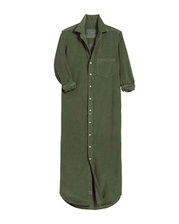 Frank & Eileen Rory Maxi Shirtdress - Forest | Garmentory
