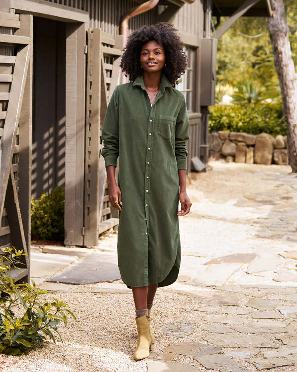 Frank&Eileen☆Rory☆ダークグリーン☆XXS Frank & Eileen Rory Maxi Shirtdress - Forest | Garmentory